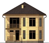 Проект дома B-284. Красивый двухэтажный дом