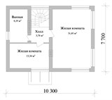 Проект дома B-272. Квадратный дом из газобетона