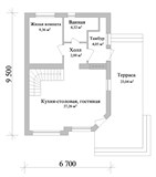 Проект дома B-276. Дом из кирпича с мансардой Проект дома B-276. Дом из кирпича с мансардой