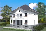 Проект дома F-078. Двухэтажный дом на склоне