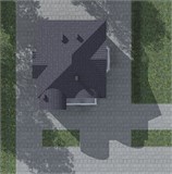 Проект дома E-059. Дом из пеноблоков с балконом