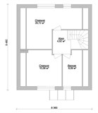 Проект дома B-266. Простой дом с мансардой