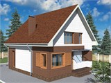 Проект дома B-266. Простой дом с мансардой