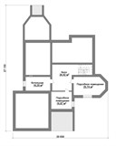 Проект дома F-076. Дом из кирпича с цокольным этажом