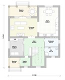 Проект дома E-055. Дом три спальни с террасой Проект дома E-055. Дом три спальни с террасой