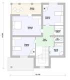 Проект дома E-055. Дом три спальни с террасой Проект дома E-055. Дом три спальни с террасой