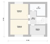 Проект дома B-265. Дом из газобетона с балконом