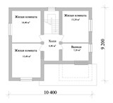 Проект дома B-259. Недорогой дом из пеноблока