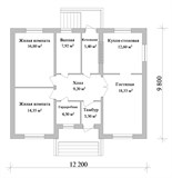 Проект дома A-083. Дом 100 м одноэтажный