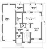 Проект дома D-110. Дом с гаражом 250 кв