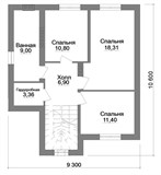 Проект дома D-110. Дом с гаражом 250 кв