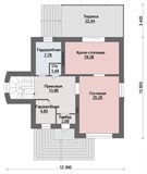 Проект дома E-051. Дом с цокольным этажом и мансардой