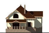 Проект дома E-051. Дом с цокольным этажом и мансардой