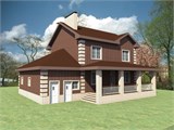 Проект дома C-236. Дом с эркером 2 этажа