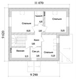 Проект дома C-235. Красивый кирпичный дом