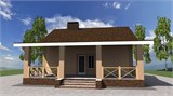 Проект дома B-248. Дом с террасой