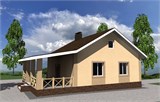 Проект дома B-248. Дом с террасой