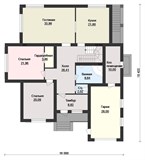 Проект дома F-071. Большой дом