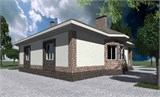 Проект дома B-245. Одноэтажный дом с 2 эркерами