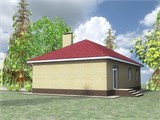 Проект дома A-074. Простой дом до 100 м2