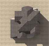 Проект дома F-070. Двухэтажный дом с балконом и гаражом