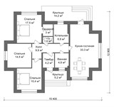 Проект дома B-239. Дом из керамических блоков