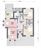 Проект дома B-237. Дом на склоне с террасой