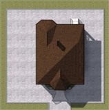 Проект дома C-231. Дом 1 этаж с цокольным этажом