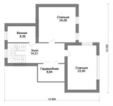 Проект дома F-068. Дом с бильярдной