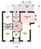 Проект дома C-229. Дом из блоков