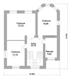 Проект дома C-227. Кирпичный дом до 200 м Проект дома C-227. Кирпичный дом до 200 м