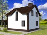 Проект дома B-230. Недорогой дом