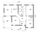 Проект дома C-223. Дом 1 этаж с террасой