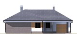 Проект дома C-220. Небольшой дом с террасой и гаражом