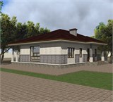 Проект дома C-219. Дом 1 этаж 200 кв Проект дома C-219. Дом 1 этаж 200 кв