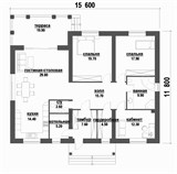 Проект дома C-219. Дом 1 этаж 200 кв Проект дома C-219. Дом 1 этаж 200 кв