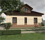 Проект дома C-215. Дом из газосиликатных блоков 200 кв