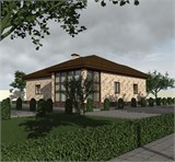 Проект дома C-210. Красивый загородный дом