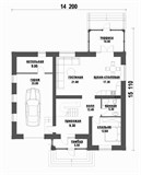 Проект дома E-045. Дом с мансардой, террасой и балконом