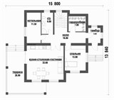 Проект дома D-088. Дом из блоков с мансардой