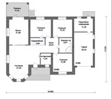 Проект дома C-184. Красивый дом с гаражом