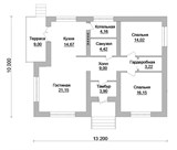Проект дома A-052. Маленький одноэтажный дом