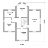 Проект дома C-133. Дом с эркером 200 м2