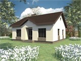 Проект дома A-029. Маленький дом из газобетона
