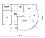 Проект дома C-101. Дом с четырьмя спальнями Проект дома C-101. Дом с четырьмя спальнями