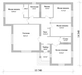 Проект дома B-089. Дом 150 кв