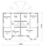 Проект дома E-025. Двухэтажный дом на две семьи