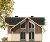 Проект дома B-033. Узкий дом 150 кв