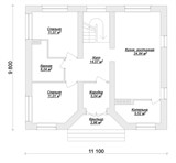 Проект дома B-028. Красивый частный дом