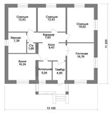 Проект дома B-026. Дом 150 м Проект дома B-026. Дом 150 м